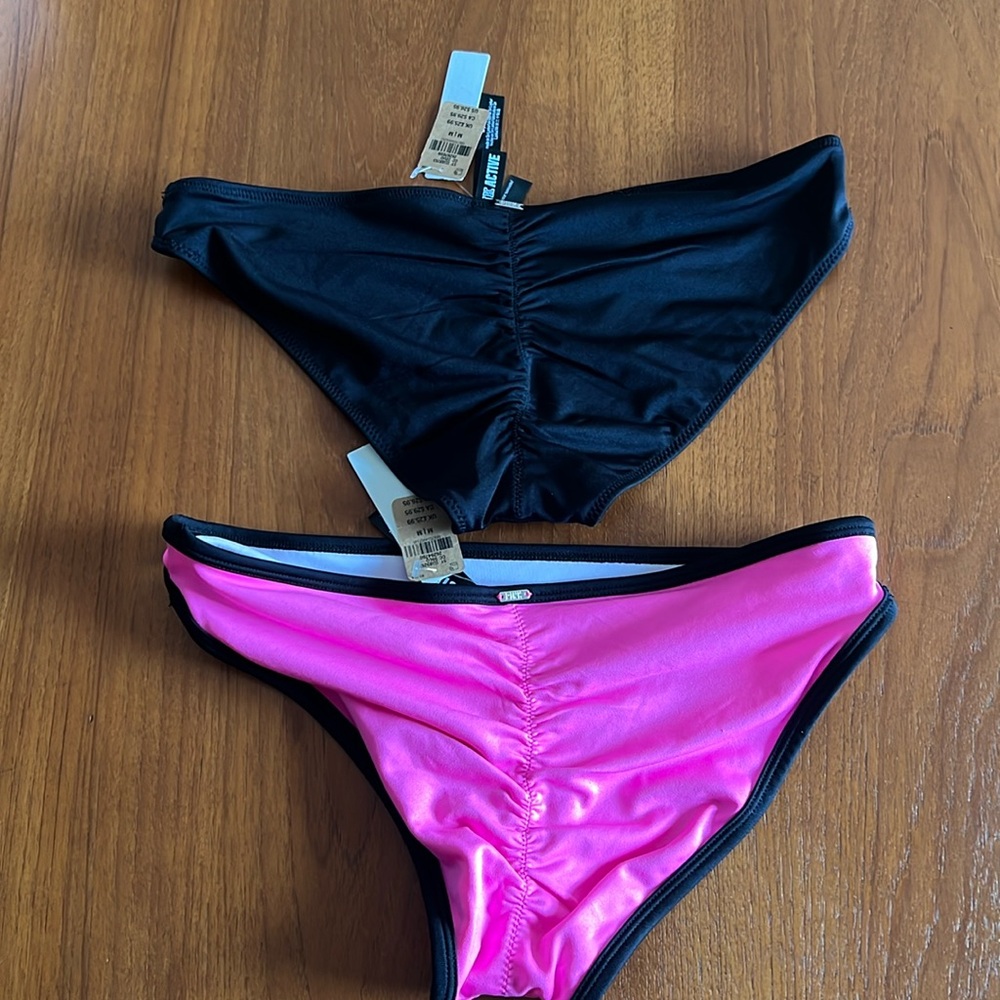 Bikini Med PINK Active Swimwear Mini Bottoms NWT